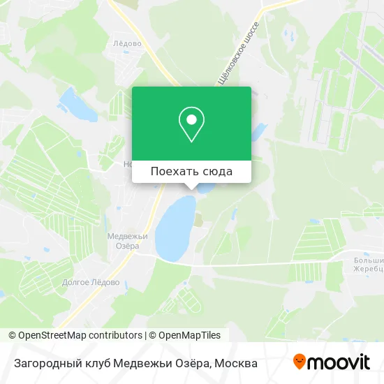 Карта Загородный клуб Медвежьи Озёра