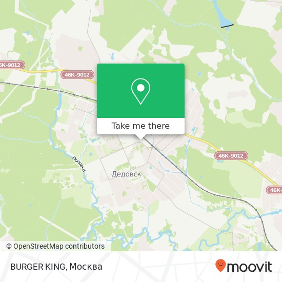 Карта BURGER KING, Истринский район 143530