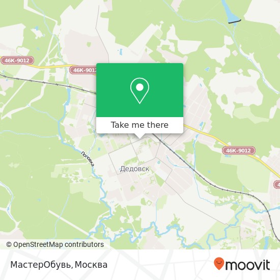 Карта МастерОбувь, Главная улица Истринский район 143530