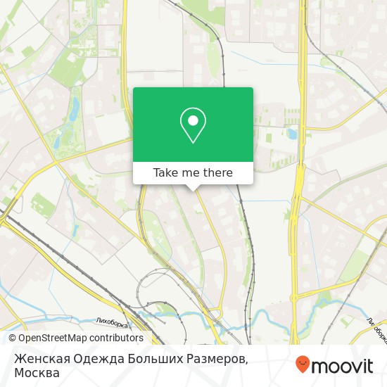 Карта Женская Одежда Больших Размеров, Москва 127474