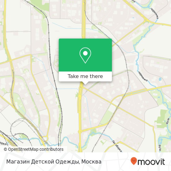 Карта Магазин Детской Одежды, Москва 127566