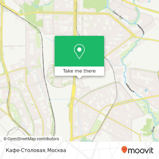 Карта Кафе-Столовая, Москва 127566