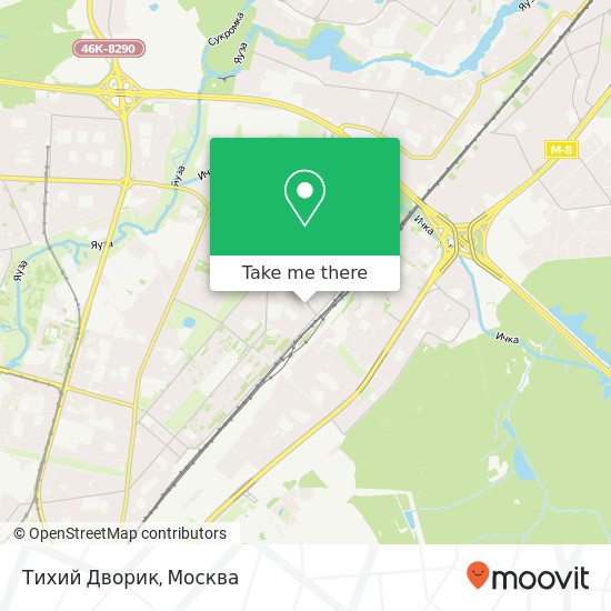 Карта Тихий Дворик, улица Малыгина, 1 str 2 Москва 129346