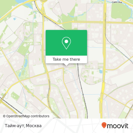 Карта Тайм-аут, улица 800 лет Москвы, 7B Москва 127591