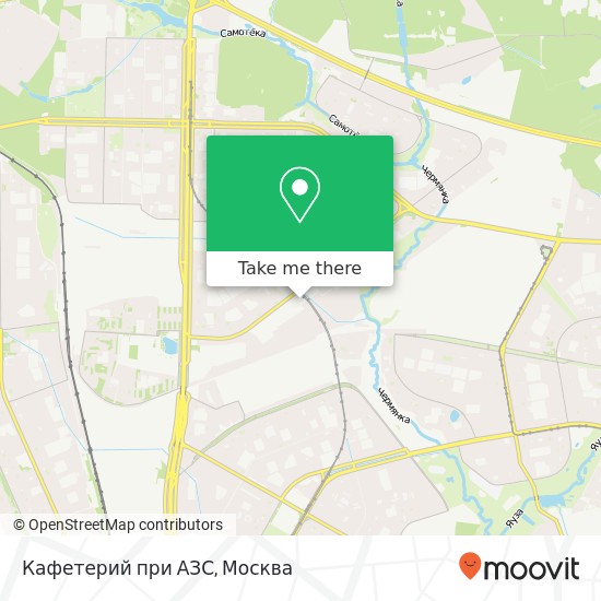 Карта Кафетерий при АЗС, Москва 127560