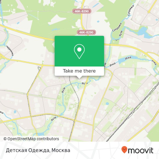 Карта Детская Одежда, Москва 127642