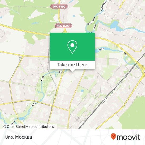 Карта Uno, Осташковская улица, 14 Москва 129345