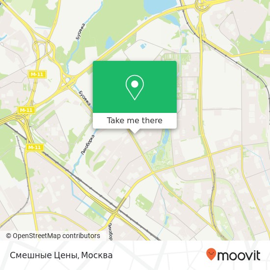 Карта Смешные Цены, Москва 125412
