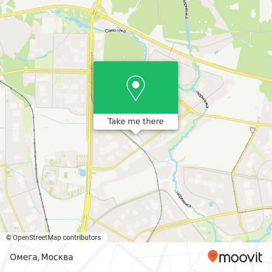 Карта Омега, улица Пришвина Москва 127560