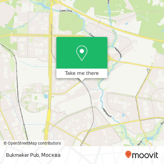 Карта Bukmeker Pub, улица Плещеева Москва 127560