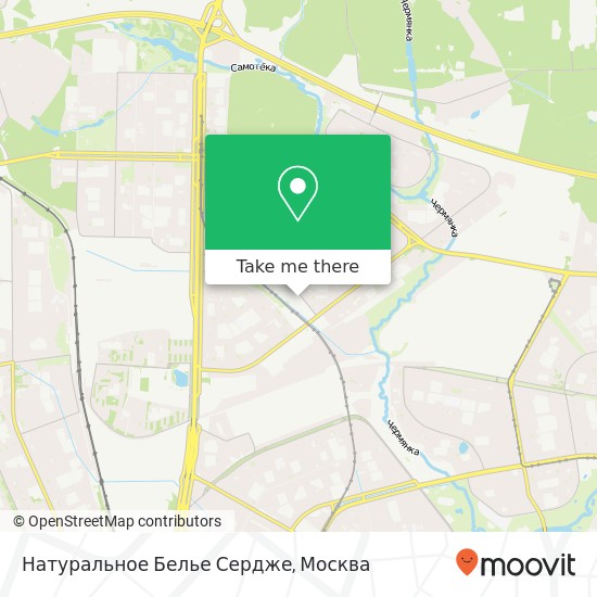 Карта Натуральное Белье Сердже, улица Пришвина, 22 Москва 127560