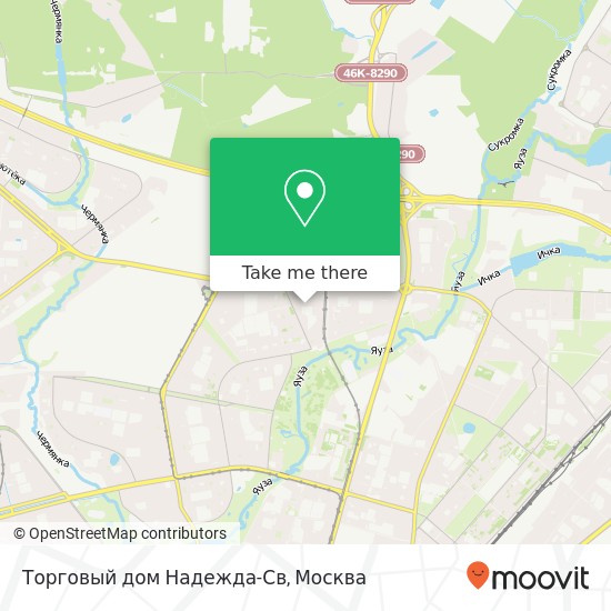 Карта Торговый дом Надежда-Св, Москва 127282