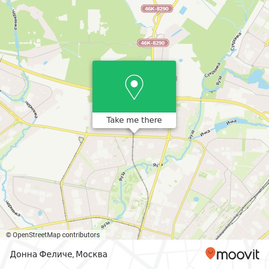 Карта Донна Феличе, улица Грекова Москва 127224