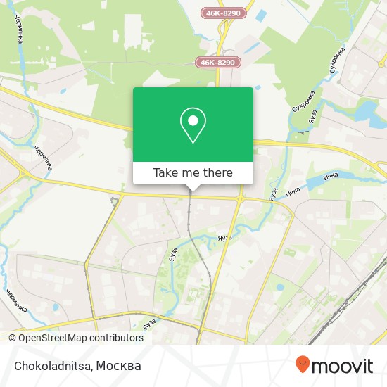 Карта Chokoladnitsa, Широкая улица, 13A Москва 127224