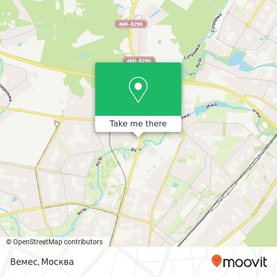 Карта Вемес, Москва 127642