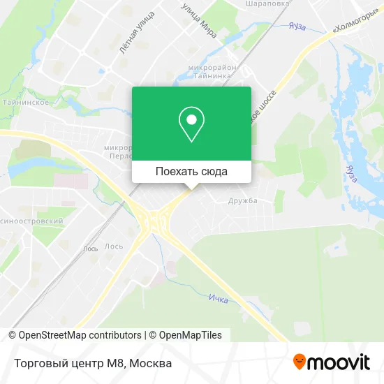 Карта Торговый центр М8