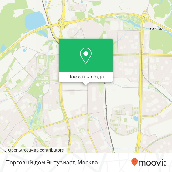 Карта Торговый дом Энтузиаст, Москва 127591