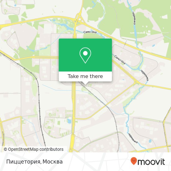 Карта Пиццетория, улица Пришвина, 3 Москва 127560