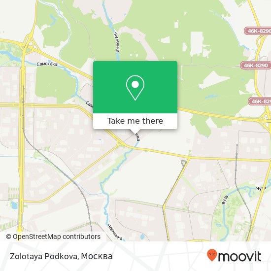 Карта Zolotaya Podkova, улица Корнейчука, 53 Москва 127543