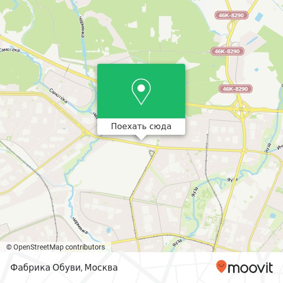 Карта Фабрика Обуви, Москва 127282