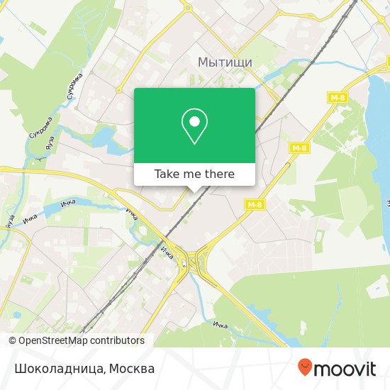 Карта Шоколадница, Мытищи 141014