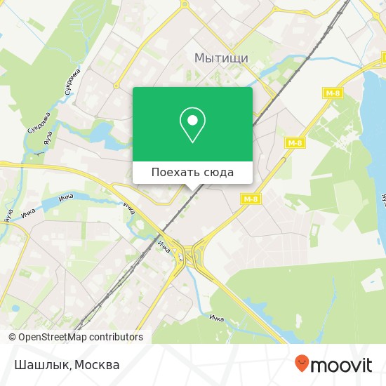 Карта Шашлык, улица Селезнёва Мытищи 141014