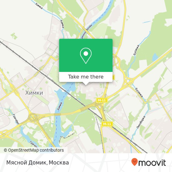 Карта Мясной Домик, улица Пожарского Химки 141400