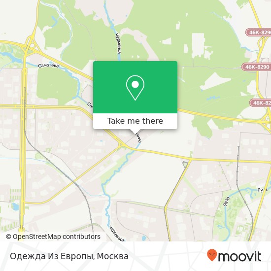 Карта Одежда Из Европы, улица Корнейчука Москва 127543
