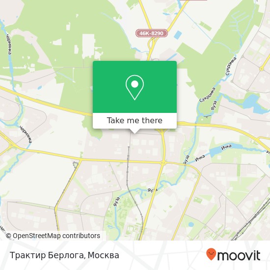 Карта Трактир Берлога, Москва 127224