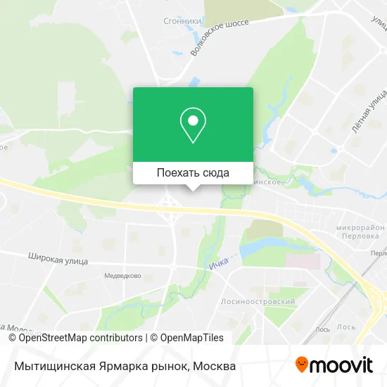Карта Мытищинская Ярмарка рынок