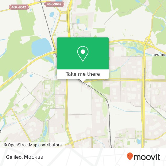 Карта Galileo, Дубнинская улица, 52 Москва 127591