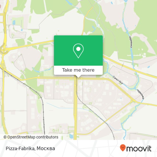 Карта Pizza-Fabrika, улица Лескова Москва 127560