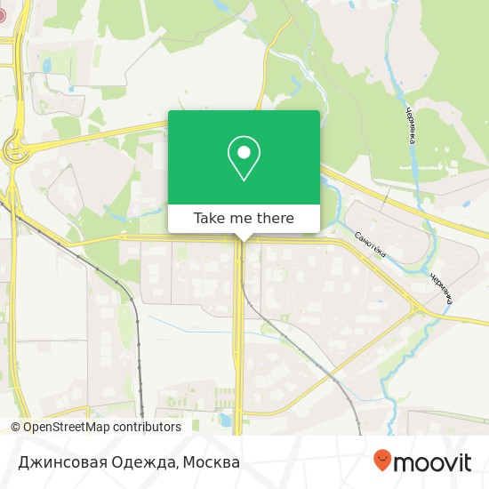 Карта Джинсовая Одежда, Алтуфьевское шоссе Москва 127349