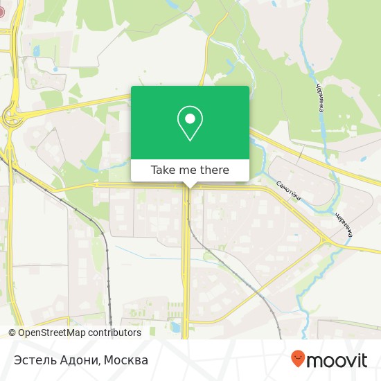 Карта Эстель Адони, Алтуфьевское шоссе Москва 127349