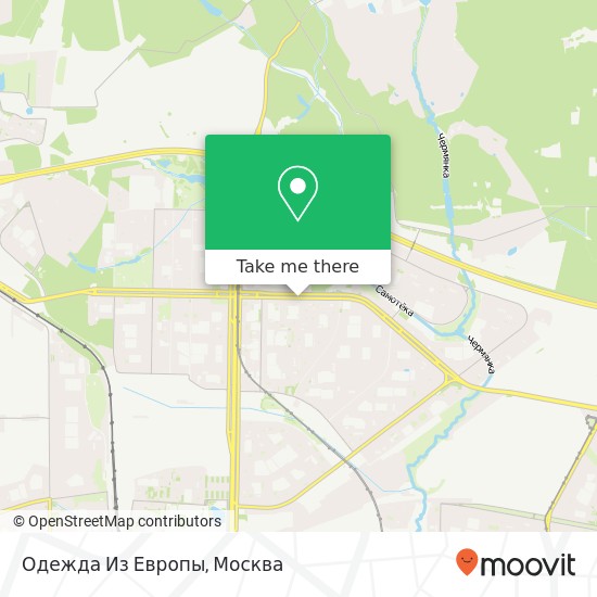 Карта Одежда Из Европы, улица Лескова Москва 127349