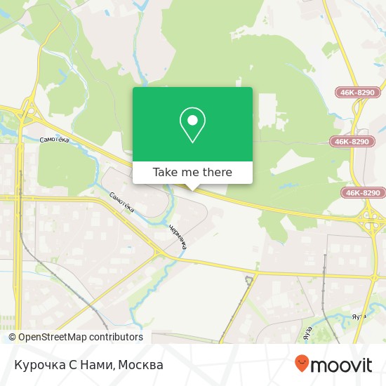 Карта Курочка С Нами, Москва 127543