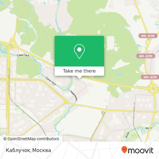 Карта Каблучок, Москва 127543