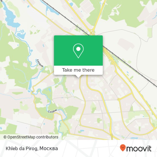 Карта Khleb da Pirog, Москва 125466