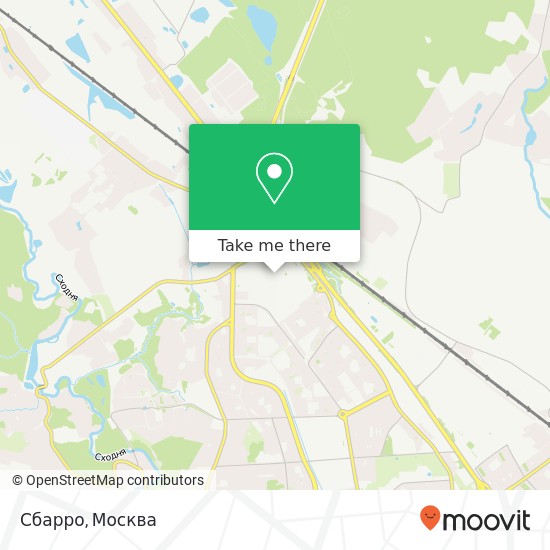 Карта Сбарро, Ленинградское шоссе, 1 Химки 141408