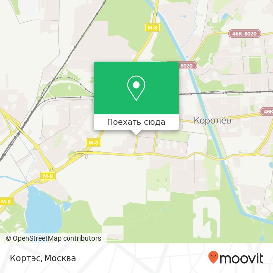 Карта Кортэс, улица Гагарина Королёв 141070