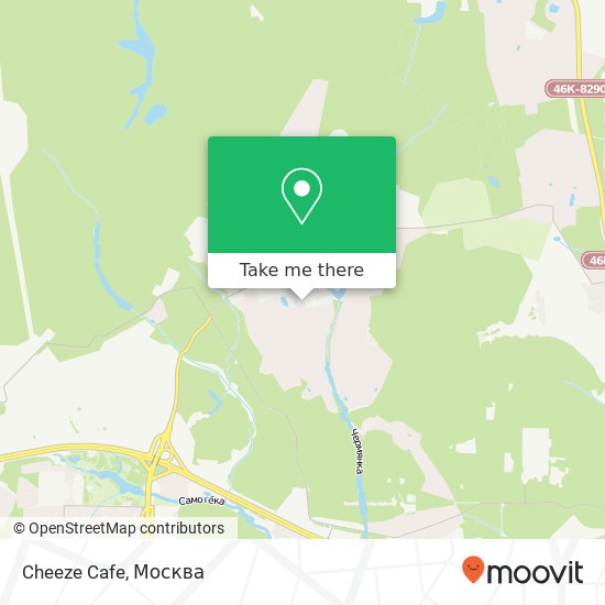 Карта Cheeze Cafe, Заводская улица Мытищи 141031