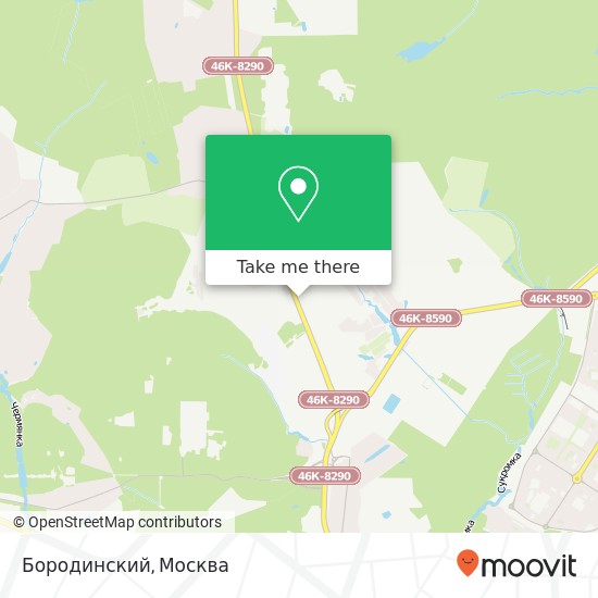 Карта Бородинский, Мытищи 141031