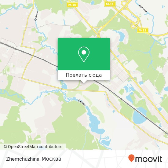 Карта Zhemchuzhina, улица Лермонтова Химки 141431