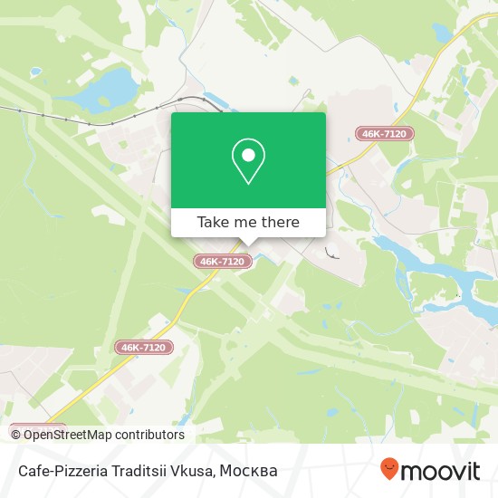 Карта Cafe-Pizzeria Traditsii Vkusa, проспект Мира Фрязино 141195