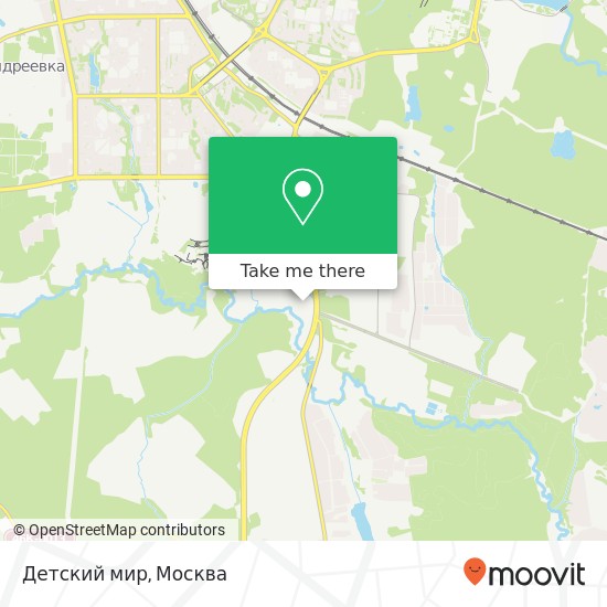 Карта Детский мир, Москва 124365
