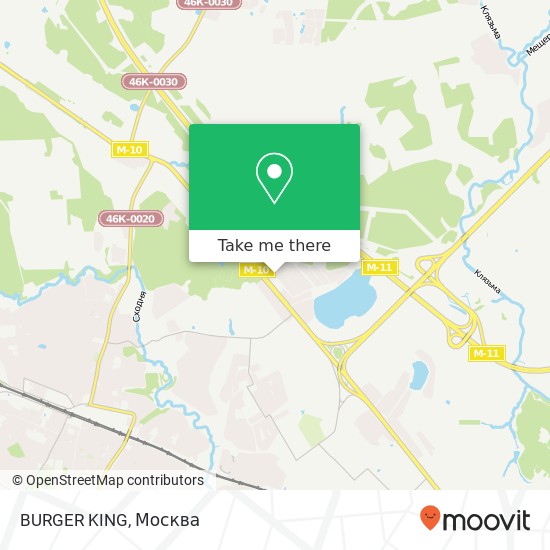 Карта BURGER KING, Химки 141446