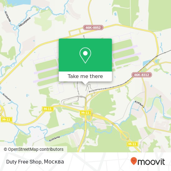 Карта Duty Free Shop, Международное шоссе Химки 141446