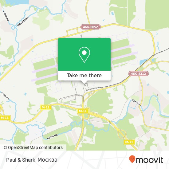 Карта Paul & Shark, Международное шоссе Химки 141446