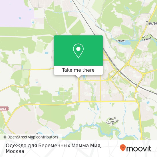 Карта Одежда для Беременных Мамма Мия, улица Андреевка Москва 124365