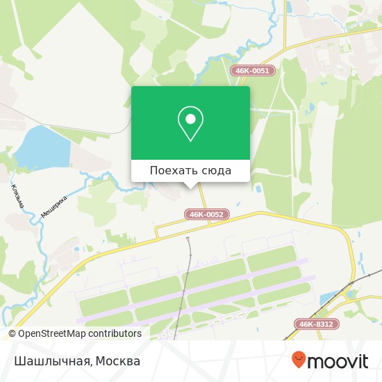 Карта Шашлычная, Чашниково Солнечногорский район 141580